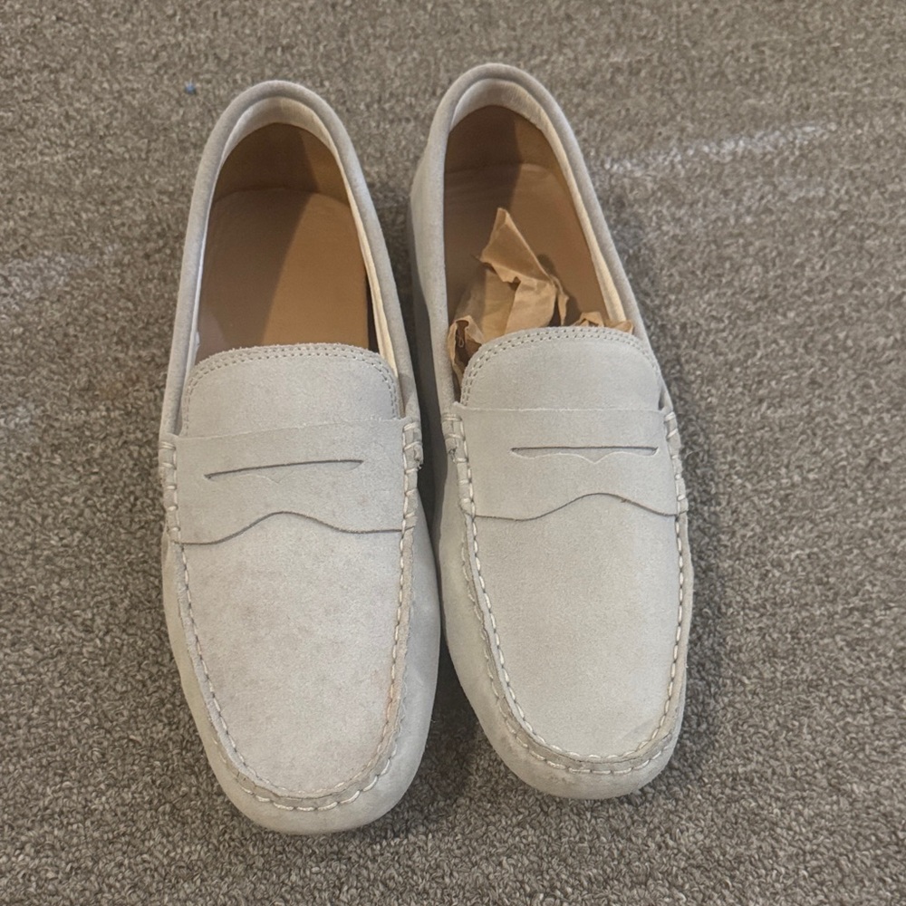 Lacoste Cream Loafers Slip-On Casual Shoes